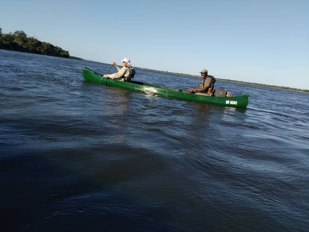 Canoeing at Mana Pools